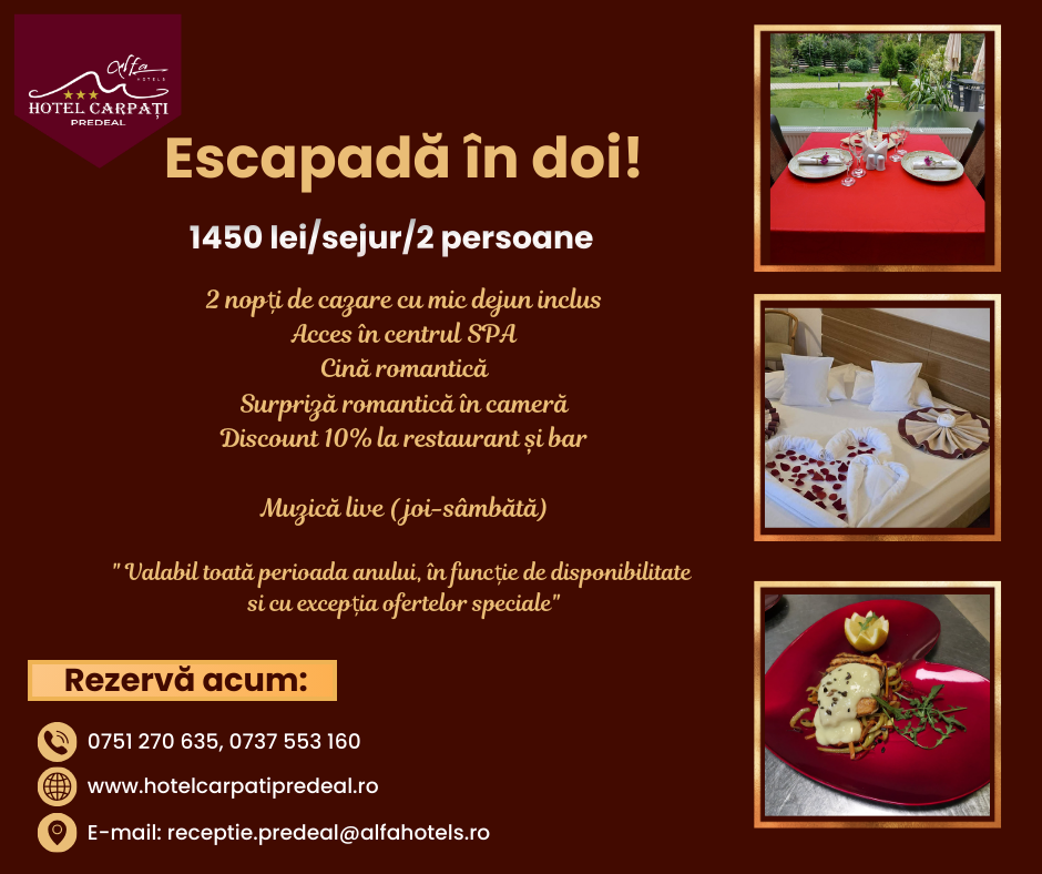 Getaway for Two Package – romance and relaxation in the mountains